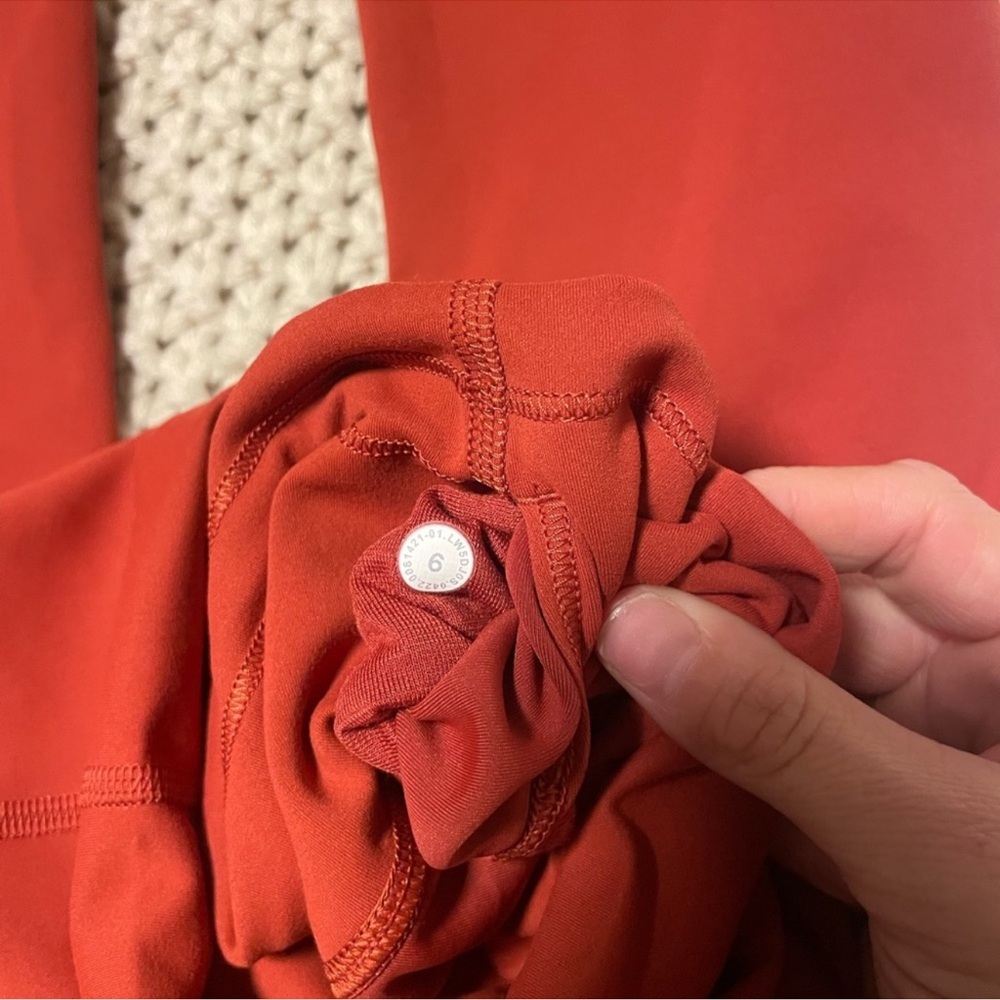 lululemon athletica Women's High-Rise Red Leggings - Picture 3 of 4